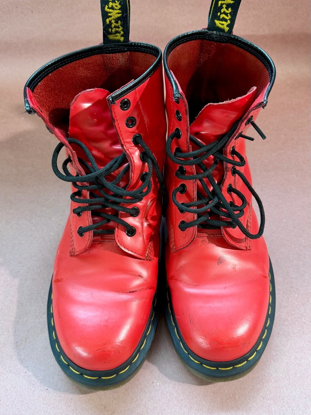 Dr. Martens 1460 Pascal Red Smooth Leather Boots
